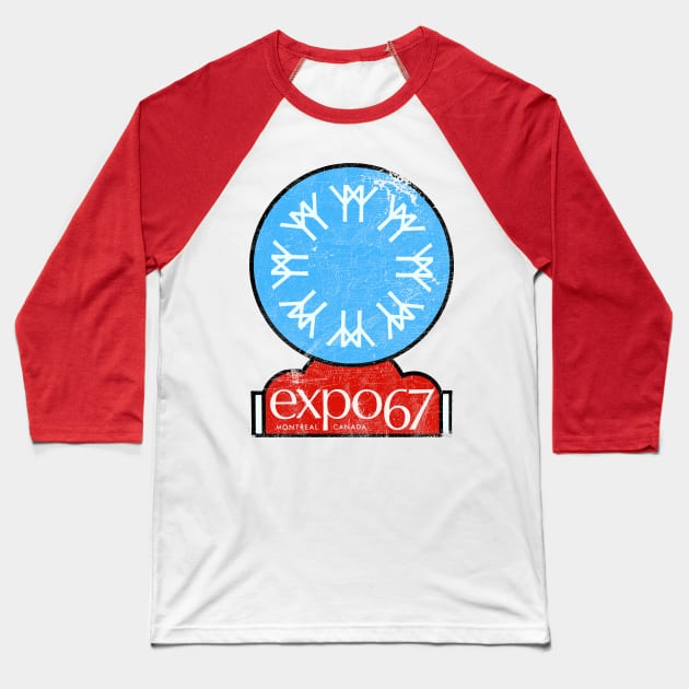 Expo 67 Baseball T-Shirt by DrumRollDesigns